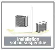 Cache clim extérieur à poser au sol ou suspendre en hauteur