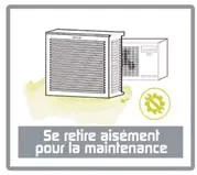 Cache climatiseur exterieur facile à poser