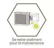 Cache clim facile à poser