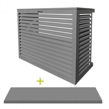 Cache Clim Alu Ivoire Clair Taille M - Decoclim Design