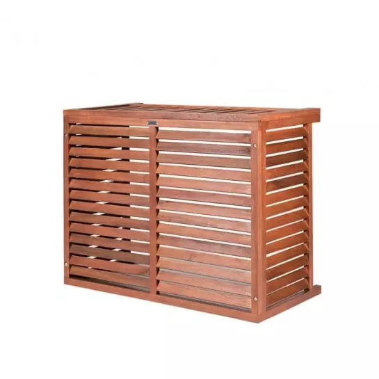 cubierta de aire acondicionado de madera barata