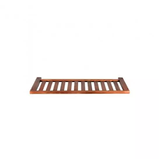 Wooden exterior air conditioning engine cover