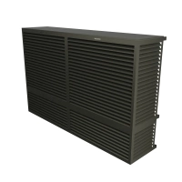 DECOCLIM - ALU - Gris terre d'ombre (RAL 7022) - taille XXL Modèle double latéral