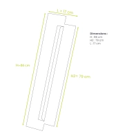 Paneles laterales - ALU - Blanco (RAL 9010) - Talla M