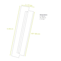 Panelli laterali - ALU - Bianco (RAL 9010) - Taglia L