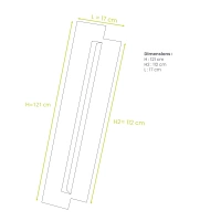 Seitenteile - ALU - Weiß (RAL 9010) - Größe XL