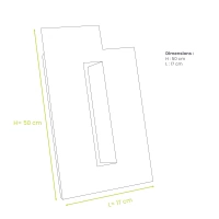 Seitenteile - ALU - Cremeweiß (RAL 9001) - XXL-Größenoption