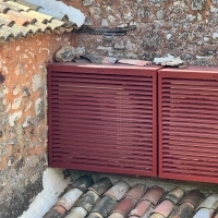 DECOCLIM - ALU - Brun rouge (RAL 8012) - taille L Modèle double latéral