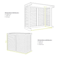 Wooden air conditioner cover