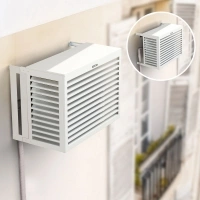 Accessoires joues latérales cache clim blanc crème