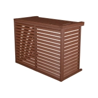 Cubierta de aire acondicionado de madera