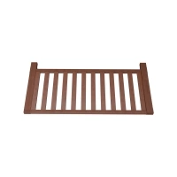 Wooden exterior air conditioning engine cover