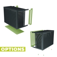 Cache climatiseur aluminium