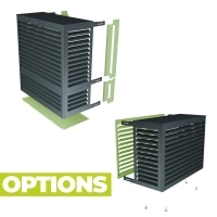 Cache clim alu pour grand climatiseur