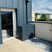 Cache climatiseur aluminium