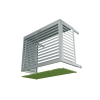 cache dessous de clim exterieur pas cher blanc