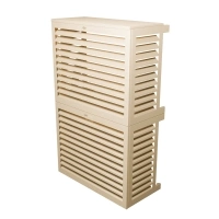 XS aluminium air conditioner cover double stacked RAL 1015