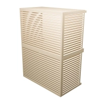 Cache clim aluminium XXL double superposé RAL 1015