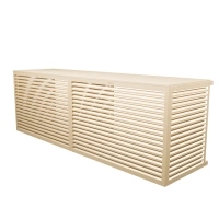 XXL aluminium air conditioner cover double side RAL 1015