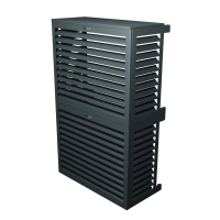 XS aluminium air conditioner cover double stacked RAL 7016