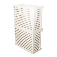 XS aluminium air conditioner cover double stacked RAL 9001