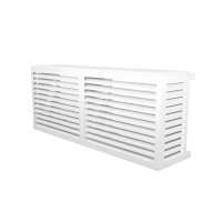 XS aluminium air conditioner cover double side RAL 9010