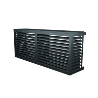 XS aluminium air conditioner cover double side by side RAL 7016