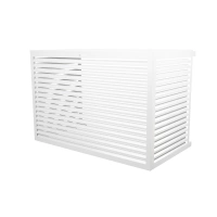 XXL aluminium air conditioner cover RAL 9010