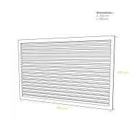 Back panel aluminium XXL RAL 9001 for air conditioner cover