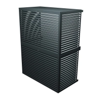 Klimaanlagenabdeckung Aluminium XXL doppelt übereinander RAL 7016
