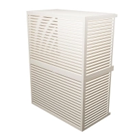 Copertura condizionatore alluminio XXL doppia sovrapposta RAL 9001