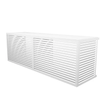 Cache clim aluminium XXL double latéral RAL 9010