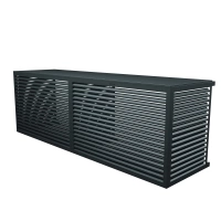 Cache clim aluminium XXL double latéral RAL 7016