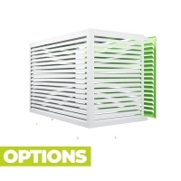 Cache clim aluminium XXL RAL 9010