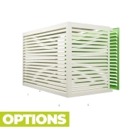 Copertura condizionatore alluminio XXL RAL 9001