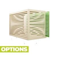 Cache clim aluminium XXL RAL 1015 ivoire clair