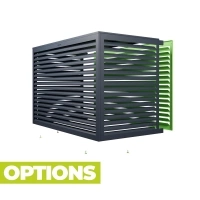 XXL aluminium air conditioner cover RAL 7016