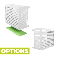 Cache clim aluminium XS RAL 9010 blanc