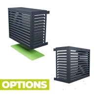 Cache clim aluminium XS RAL 7016 anthracite