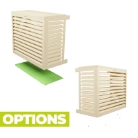 Klimaanlagenabdeckung Aluminium XS RAL 1015 Elfenbein hell