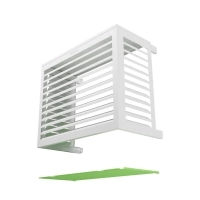 Face de dessous aluminium XS RAL 9010 pour cache clim