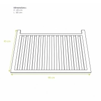 Cache dessous de moteur climatisation exterieur en bois