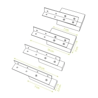 Kit prolunga pompa di calore in legno profondità 10 cm