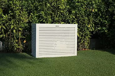 copertura per pompa di calore da giardino