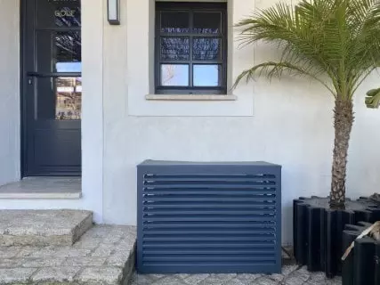 Design-Aluminiumbox für Wärmepumpe