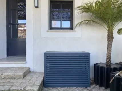 caja de aluminio de diseño para bomba de calor