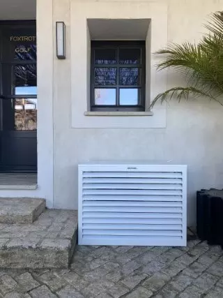 caja de aluminio de diseño para bomba de calor